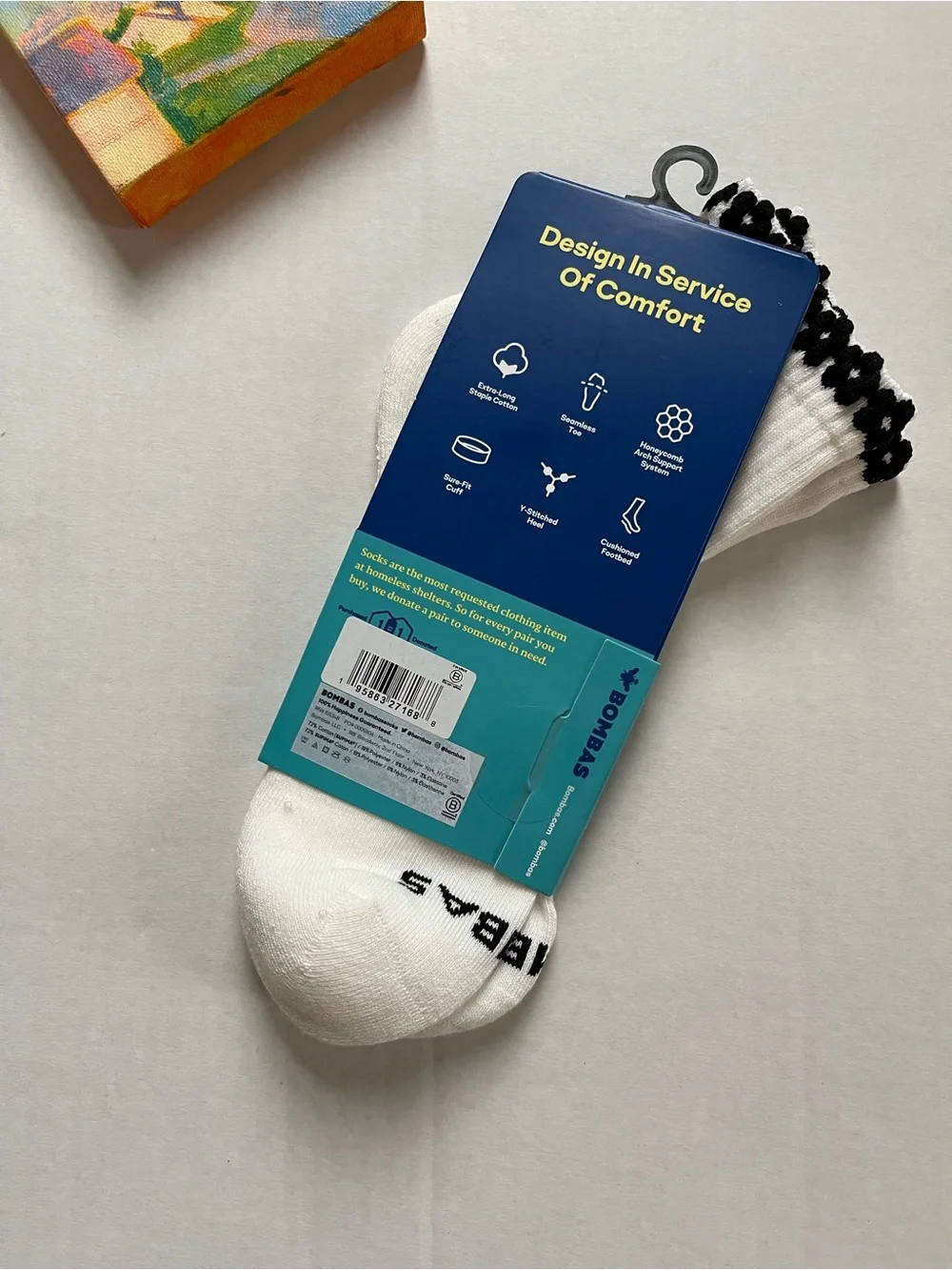 Bombas medium Women's Modern Rib Quarter Socks